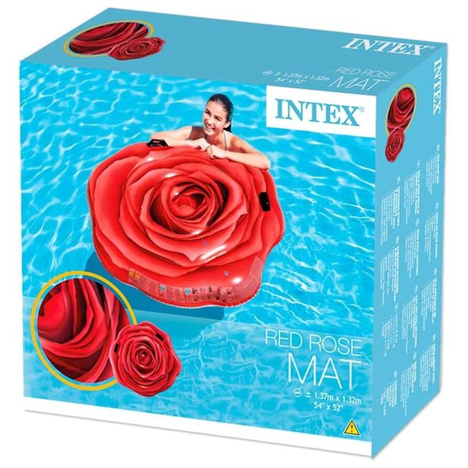 Intex 58783 Materassino Rosa Rossa; 137 x 132 cm