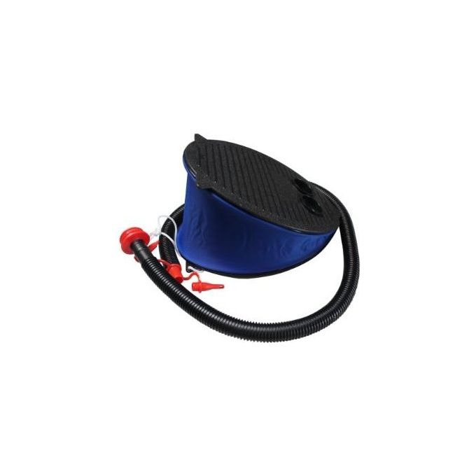 Intex Pompa a Piede 69611 Blu-Nero-Rosso con 3 Adattatori per Gonfiaggio e Sgonfiaggio