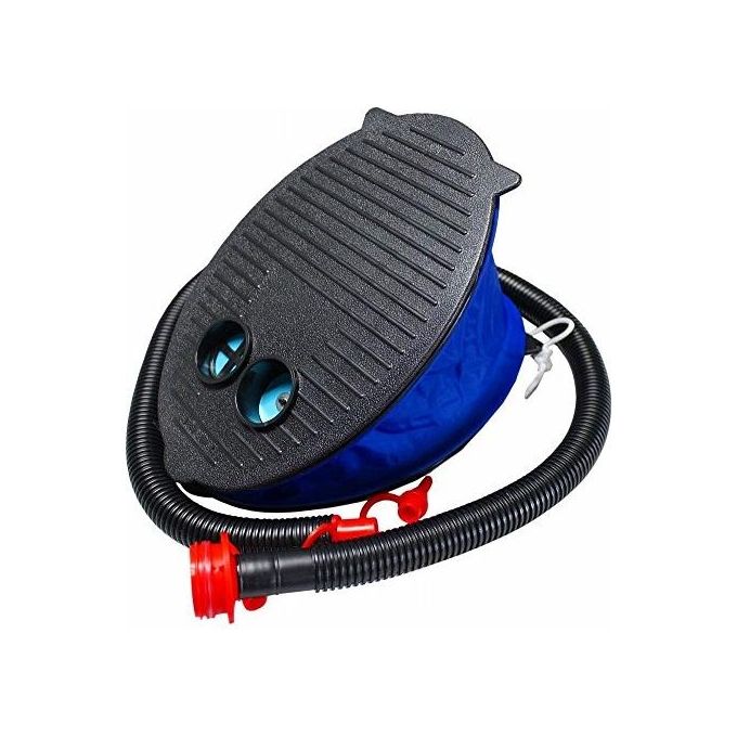 Intex Pompa a Piede 69611 Blu-Nero-Rosso con 3 Adattatori per Gonfiaggio e Sgonfiaggio