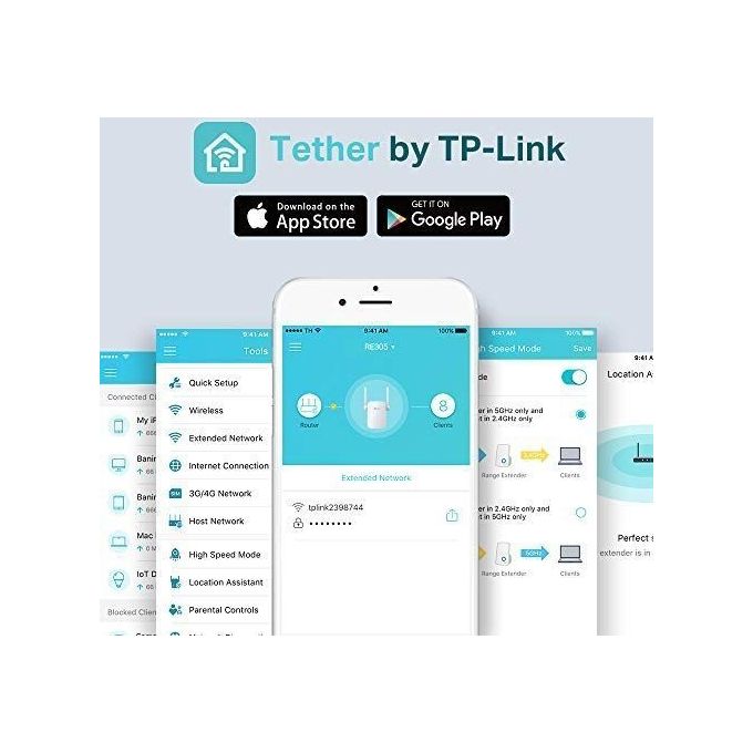 TP-LINK Ripetitore WiFi Wireless, Velocita' Dual Band AC1200, WiFi Extender e Access Point, Compatibile con Modem Fibra e ADSL, fino a 1.2Gbps (RE305), Bianco