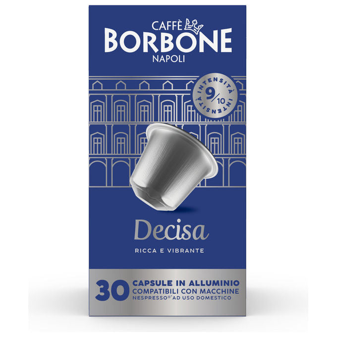 Borbone REBDECISA3X30N Capsule Caffe' Compatibili Nespresso Miscela Decisa 30 pz Alluminio