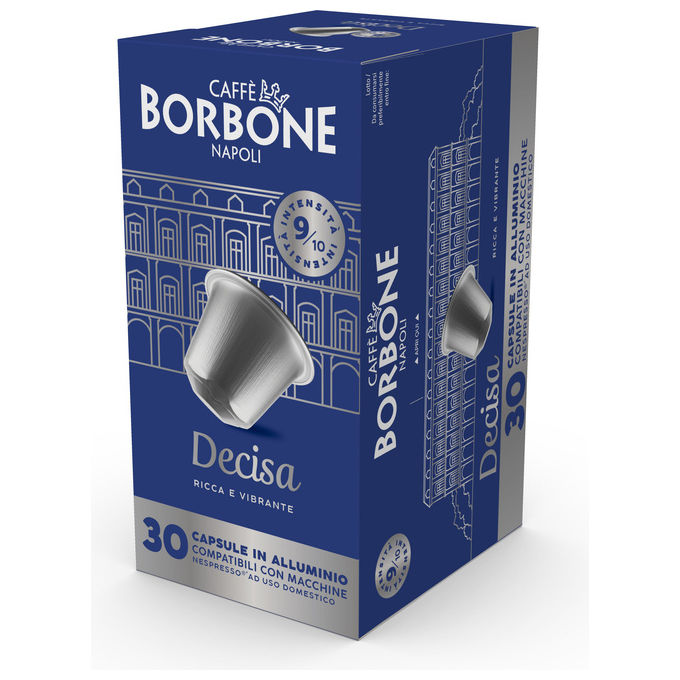 Borbone REBDECISA3X30N Capsule Caffe' Compatibili Nespresso Miscela Decisa 30 pz Alluminio