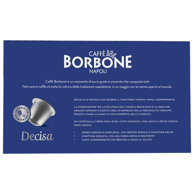 Borbone REBDECISA3X30N Capsule Caffe' Compatibili Nespresso Miscela Decisa 30 pz Alluminio