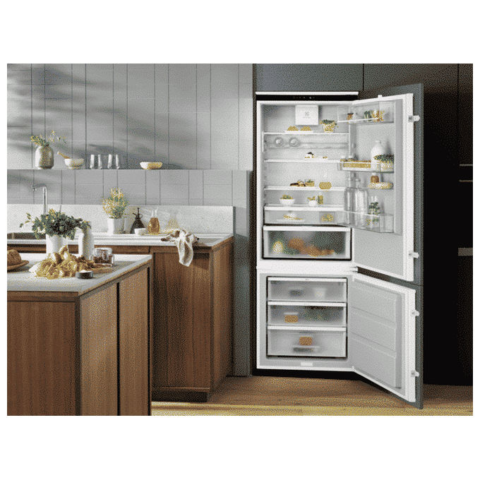 Electrolux KNR7TE75S Serie 700 Frigorifero Combinato da Incasso 376 L 188 cm Classe E 35 dB Total No Frost colore Bianco