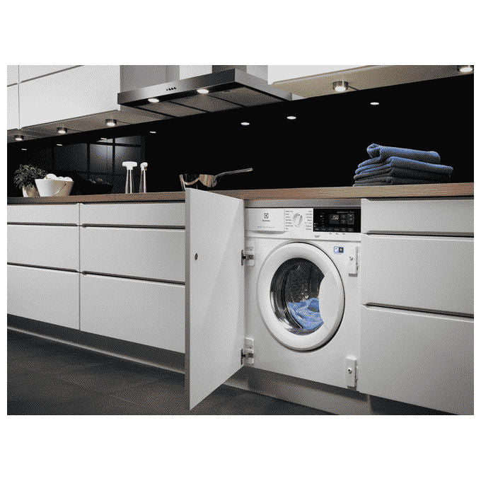 Electrolux EW7W674BI Serie 700 Lavasciuga Incasso 7-4 Kg 1551 rpm Classe D DualCare SensiCare Vapore (82x60x54 cm) colore Bianco
