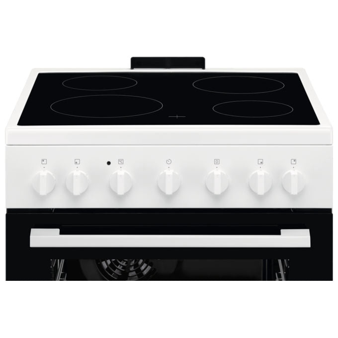 Electrolux LKR620066W Cucina Elettrica Libera Installazione Piano Vetroceramica 4 Zone Forno 57 L Classe A (60x60x86 cm) colore Bianco
