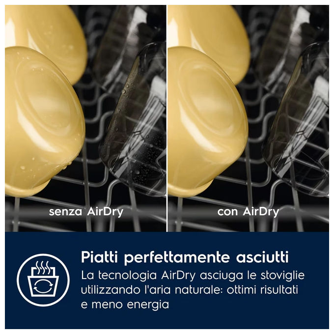 Electrolux EES47400L SatelliteClean 600 Lavastoviglie Incasso Scomparsa Totale 13 coperti Classe C AirDry 44 dB 8 programmi (82x60x55 cm) colore Nero