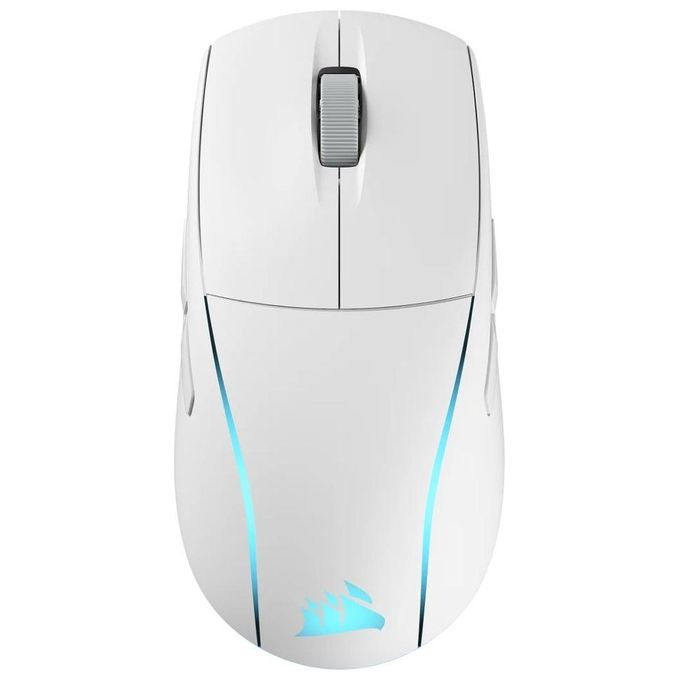 Corsair M75 WIRELESS RGB Mouse da Gioco FPS Leggero 26.000 DPI Pulsanti Laterali Intercambiabili Compatibile con iCUE PC White
