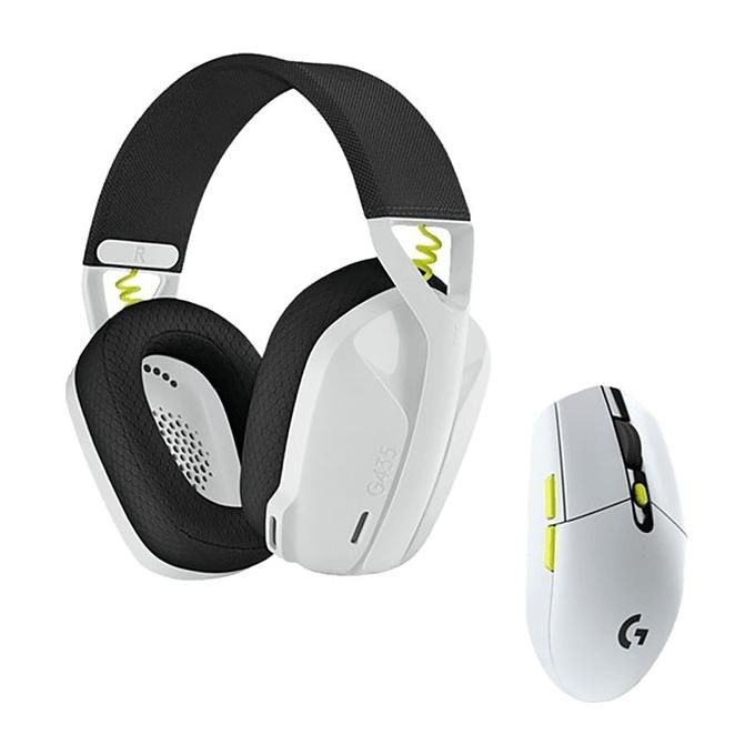 Logitech 981-001230 G435 SE G305 SE Combo Gaming Wireless Cuffie e Mouse 40mm 12000 dpi colore Bianco