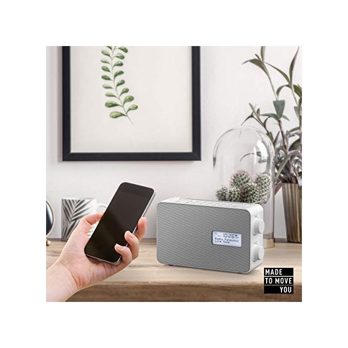 Panasonic RF-D30BTEG-W Radio Digitale DAB+ e Musica Wireless Bluetooth Bianco