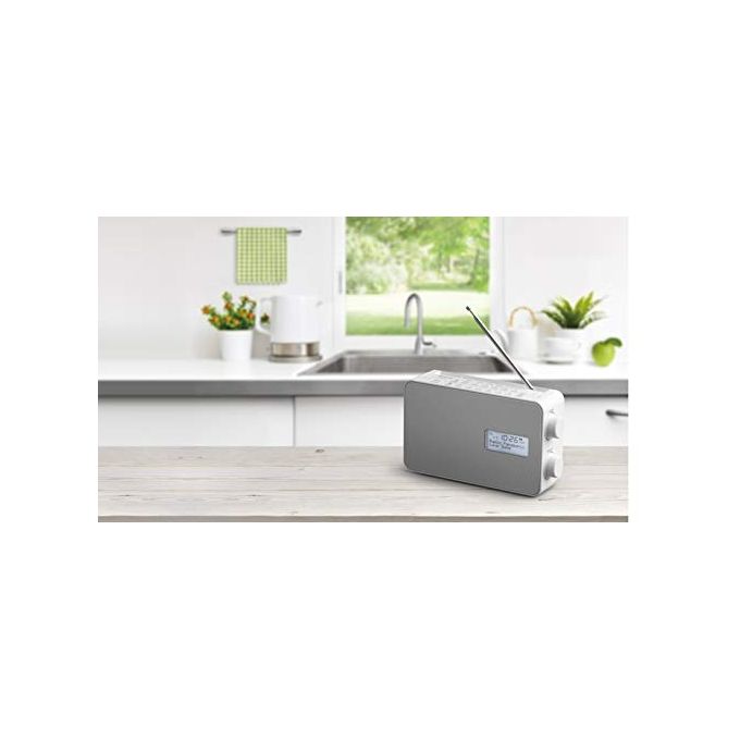 Panasonic RF-D30BTEG-W Radio Digitale DAB+ e Musica Wireless Bluetooth Bianco