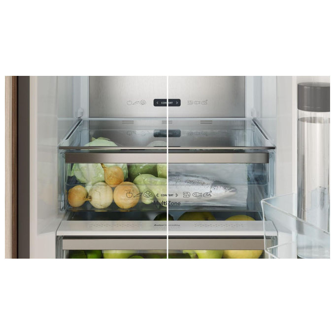 Asko RFN23841S Frigorifero Combinato No Frost 326 L Classe C Inox 60 cm ConvertZone colore Acciaio inox