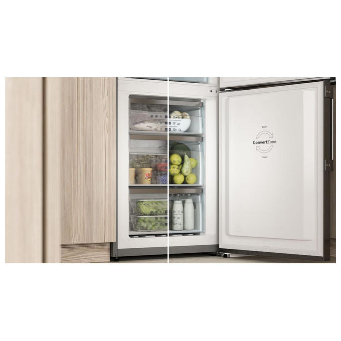 Asko RFN23841S Frigorifero Combinato No Frost 326 L Classe C Inox 60 cm ConvertZone colore Acciaio inox