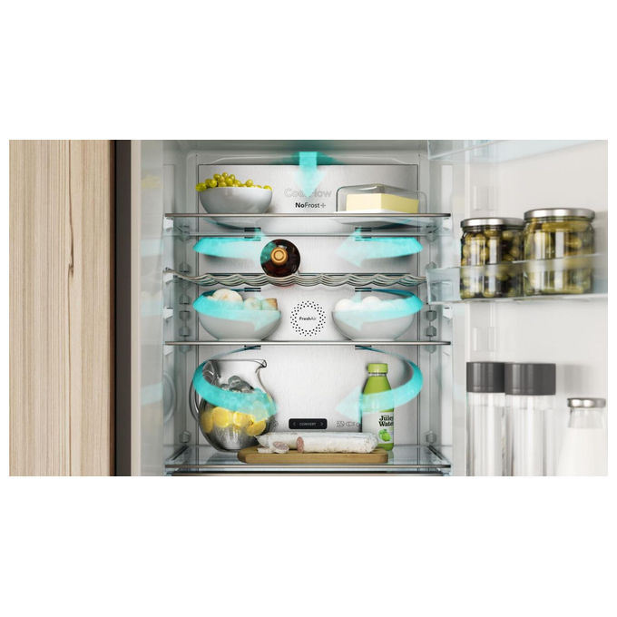 Asko RFN23841S Frigorifero Combinato No Frost 326 L Classe C Inox 60 cm ConvertZone colore Acciaio inox