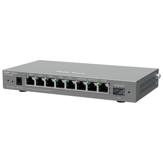 RUIJIE RG-EG209GS Router Gigabit Cloud Managed 9 Porte 8x Gbit 1x SFP colore Nero