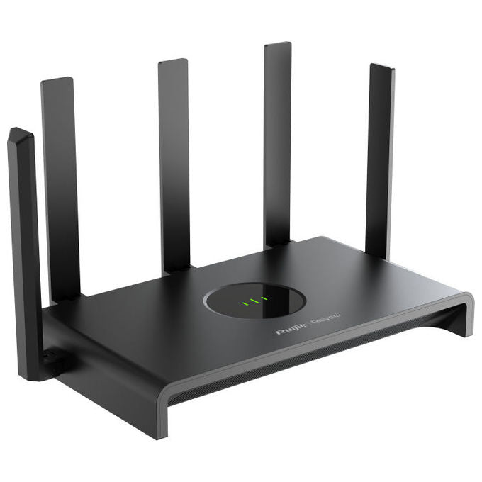 Ruijie RG-EW1300G Router WiFi 5 AC1300 Dual Band 2.4 GHz 5 GHz MU-MIMO 2x2 1 porta WAN Gigabit 3 porte LAN 5 antenne colore Nero