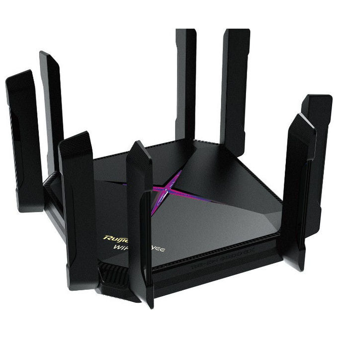Ruijie RG-EW6000GX Router da tavolo Wi-Fi 6 Dual Band 6000Mbps 4 Porte LAN 2.5GE colore Nero
