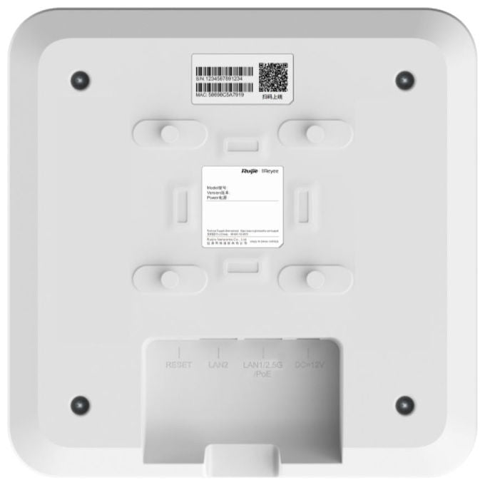 Ruijie RG-RAP2260 Punto di accesso 5 GHz 2,4 GHz RJ45 PoE 12 V colore Bianco