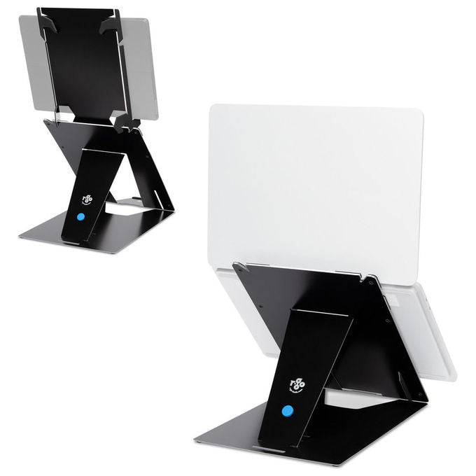 R-Go Tools RGORIDUOBL Supporto Tablet e Portatile Regolabile Nero
