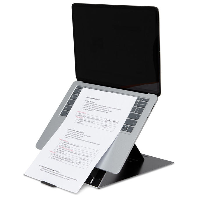 R-Go Tools RGORIDUOBL Supporto Tablet e Portatile Regolabile Nero