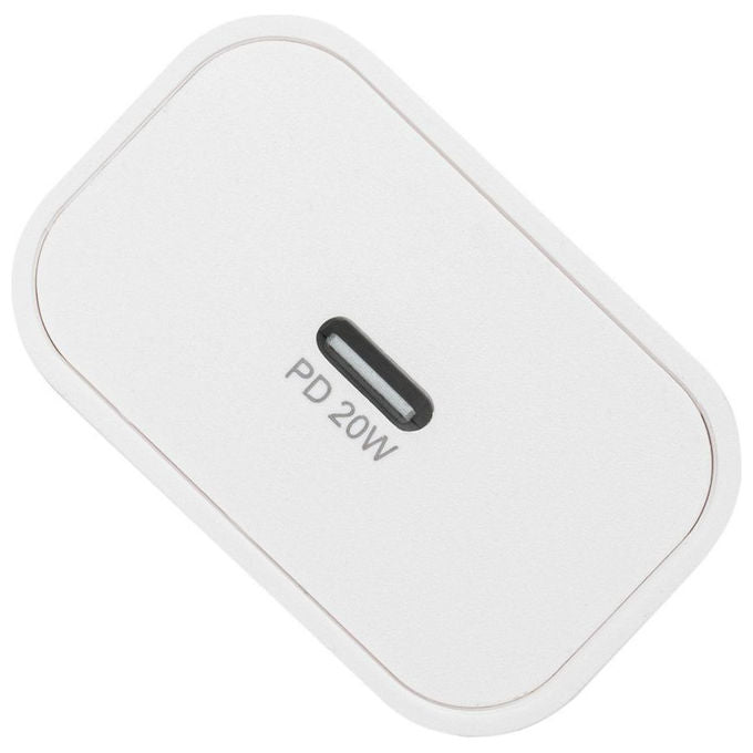 Rivacase PS4101 W00 Caricatore da muro USB-C 20W Power Delivery 3.0 QC 3.0 spina EU colore Bianco