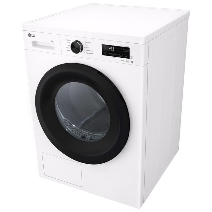 LG RNX1009NWK Serie X1 Asciugatrice Pompa di Calore 9 Kg Classe C Condensatore Autopulente Wi-Fi Sensore Umidita' (85x60x66 cm) colore Bianco