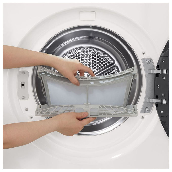 LG RNX5009TWBB Serie X5 Asciugatrice Pompa di Calore 9 Kg Classe B AI Dry Turbo Dry Wi-Fi Allergy Care (85x60x66 cm) colore Bianco