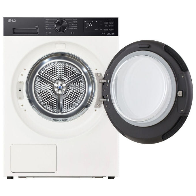 LG RNX5009TWBB Serie X5 Asciugatrice Pompa di Calore 9 Kg Classe B AI Dry Turbo Dry Wi-Fi Allergy Care (85x60x66 cm) colore Bianco