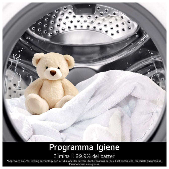 LG RNX5009TWBB Serie X5 Asciugatrice Pompa di Calore 9 Kg Classe B AI Dry Turbo Dry Wi-Fi Allergy Care (85x60x66 cm) colore Bianco