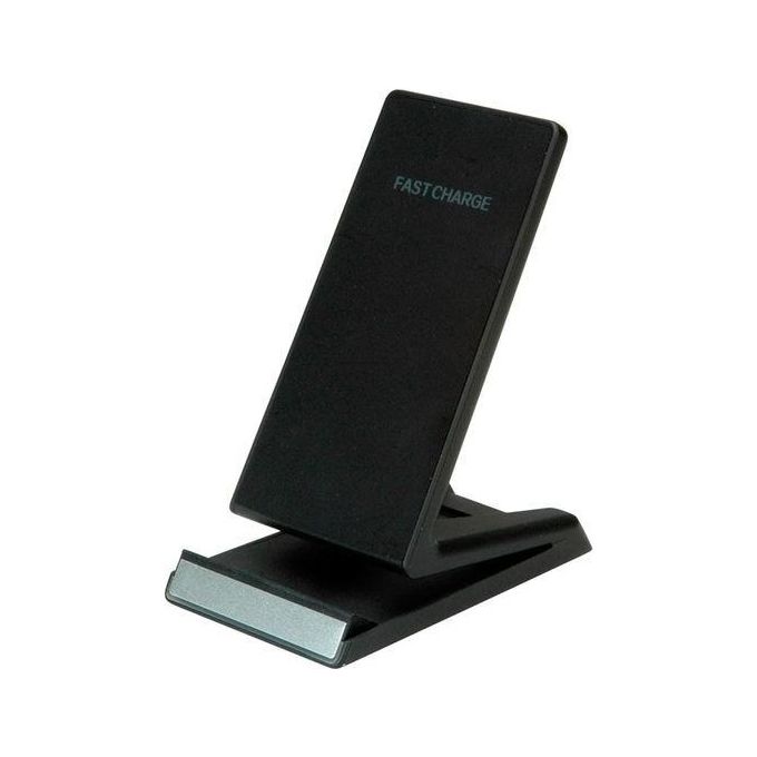 Nilox RO19.11.1010 Supporto di Ricarica Wireless Qi 10W per Smartphone Verticale e Orizzontale colore Nero