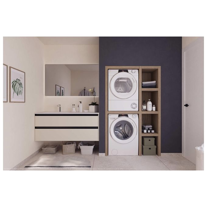 Candy RO494DWM12-1-S Lavatrice 9 Kg 1400 Giri Classe A hOn Wi-Fi Libera Installazione Bianco