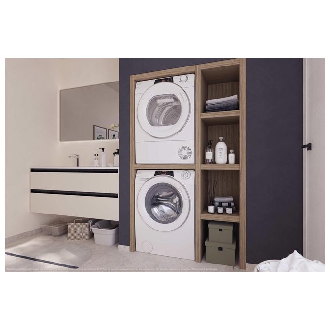 Candy RO494DWM12-1-S Lavatrice 9 Kg 1400 Giri Classe A hOn Wi-Fi Libera Installazione Bianco