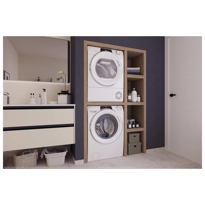 Candy RO494DWM12-1-S Lavatrice 9 Kg 1400 Giri Classe A hOn Wi-Fi Libera Installazione Bianco