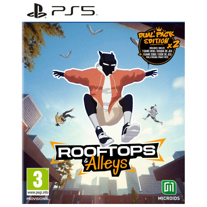 Microids Rooftops and Alleys The Parkour Game Dual Pack Edition Gioco PS5 PlayStation 5 Sportivo Multiplayer 4 Giocatori