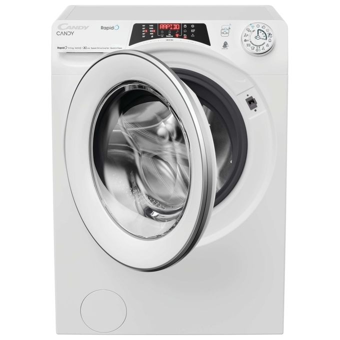 Candy ROW4956DWMS9-S RapidO Lavasciuga 9-5 Kg 1400 rpm Classe C Inverter Wi-Fi Vapore (85x60x53 cm) colore Bianco