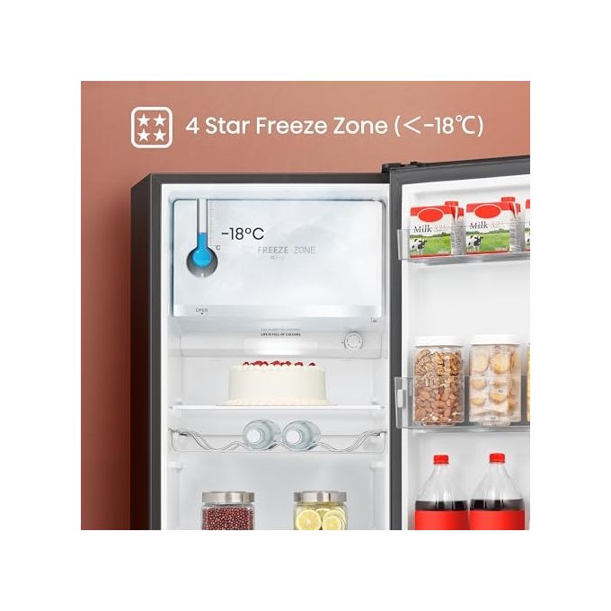 Hisense RR220D4BBE Frigorifero Monoporta 165 L 126 cm Classe E 37 dB Statico Libera Installazione colore Nero