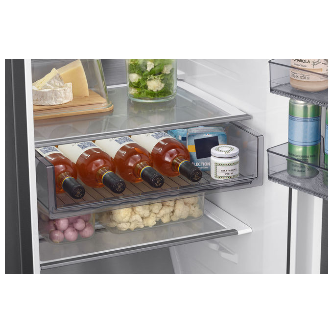 Samsung RR70H39CCTEF Frigorifero Monoporta SpaceMax 387 L 185 cm Classe C 35 dB Total No Frost Wi-Fi colore Metal Inox