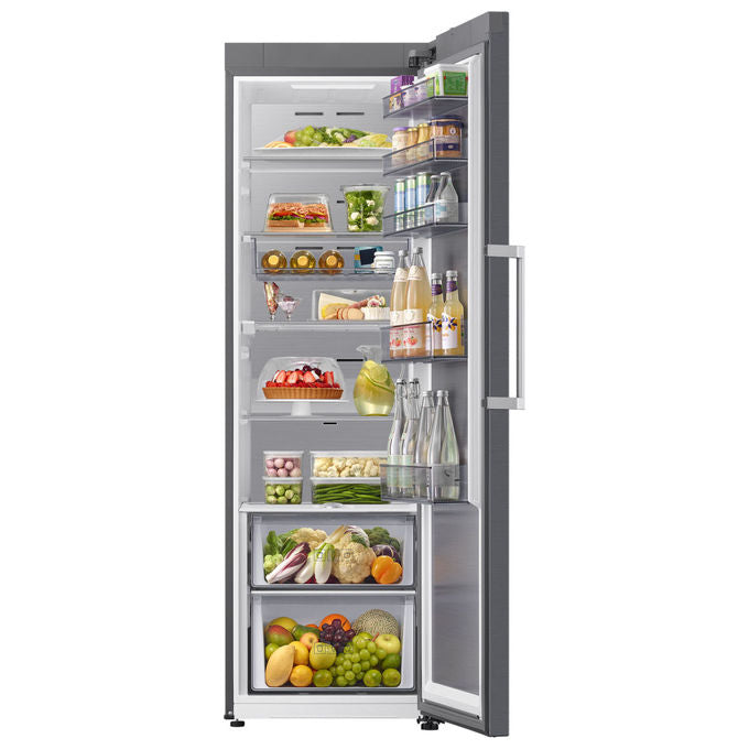Samsung RR70H39CCTEF Frigorifero Monoporta SpaceMax 387 L 185 cm Classe C 35 dB Total No Frost Wi-Fi colore Metal Inox