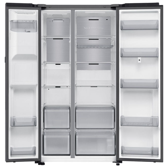 Samsung RS90F66BETEF Series 9 Frigorifero Americano Side by Side 614 L 178 cm Classe E 34 dB No Frost Wi-Fi Family Hub colore Acciaio Inox