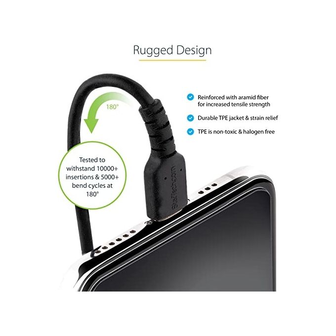 StarTech.com Cavo Usb-C a Lightning da 50cm Certificato Mfi Nero