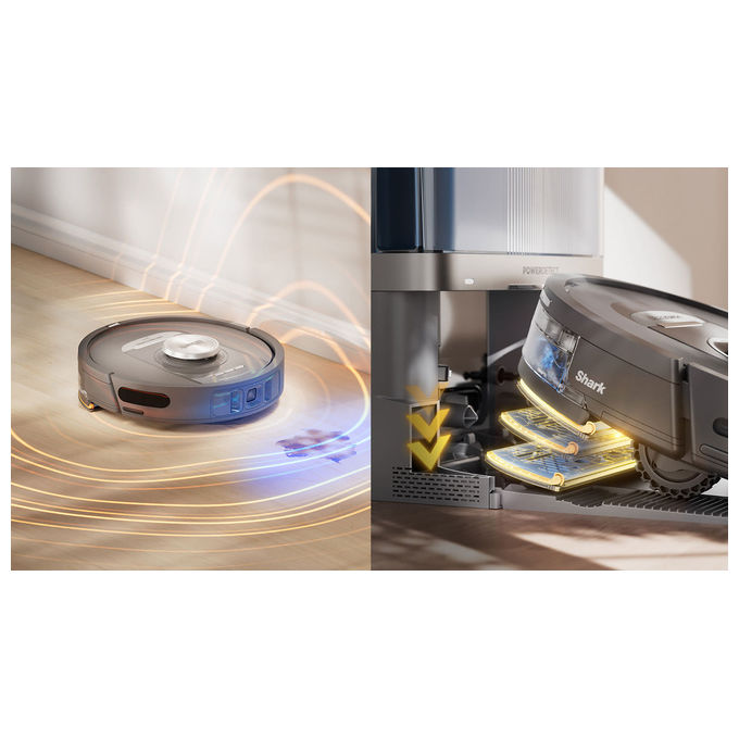 Shark RV2800YEEU Robot aspirapolvere LiDAR 0,3 L autonomia 110 min colore Nero Argento