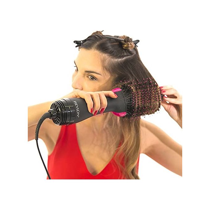 Revlon RVDR5222E One-Step Asciugacapelli Volumizzante 1100W Ionico Ceramica 2 velocita' 3 temperature colore Nero Rosa