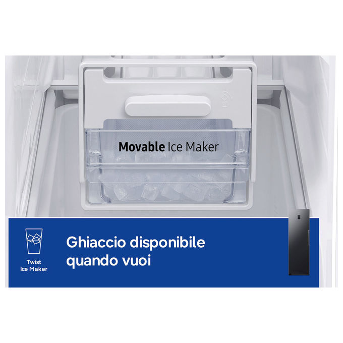 Samsung RZ70H32HDFEF Congelatore Verticale 323 L 185 cm Classe D No Frost 14.8 Kg-24H colore Nero