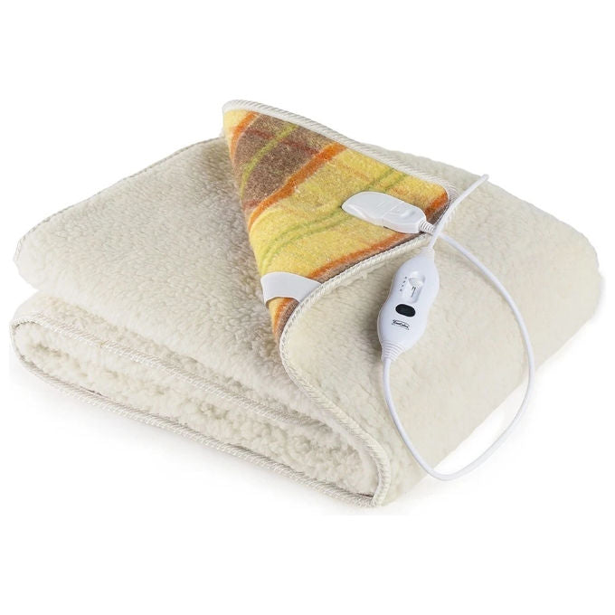 LANCALOR MAXI3D1A46E SCALDANOTTE Scaldaletto elettrico 100% lana con regolazione 4 posizioni colore Fantasia scozzese