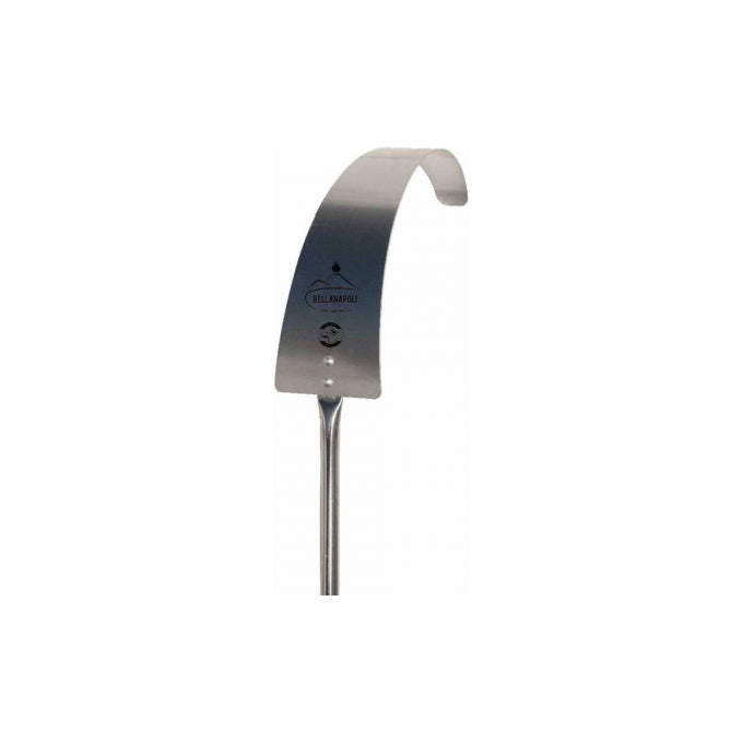 UNIVERS DU PRO BELLANAPOLI Tisonnier per Forno a Legna in Acciaio Inox 22 cm Manico 150 cm colore Inox