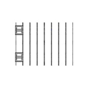 Samsung VG-LFAH2SWWEN Frame Kit IWA IFA Barra di Sospensione per LEDwall 4x Doppia Dimensione colore Bianco