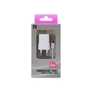 Freaks and Geeks GACC5385 Caricabatterie iPhone con Cavo Lightning 1m 5V 1A compatibile iPhone 5 6 7 8 X colore Bianco