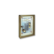 ALUBOX 1007630 Bacheca Porta Avvisi 1 Foglio A4 in Alluminio Anodizzato con Magneti Inclusi colore Argento Metallizzato