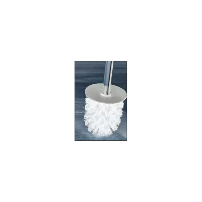 Gedy 13230 Set Ricambio Scopino WC Manico Ciuffo e Disco Resina Termoplastica e Setola Sintetica colore Bianco