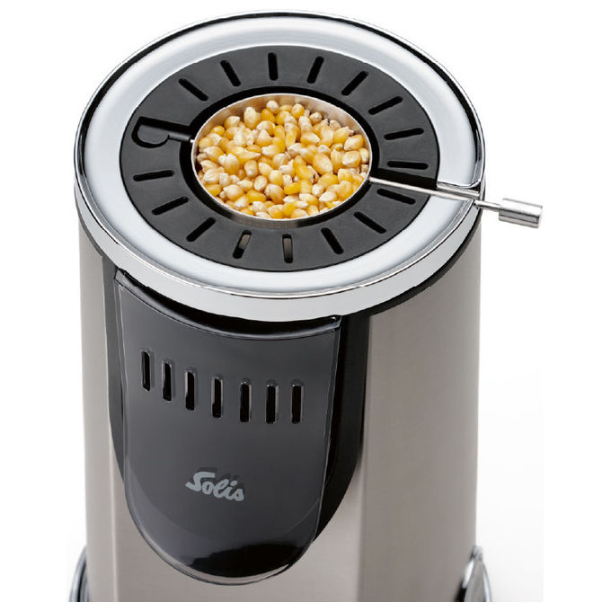 Solis S0182 Pop and Fun Macchina per Popcorn 1200 W 80 g di mais per ciclo colore Grigio
